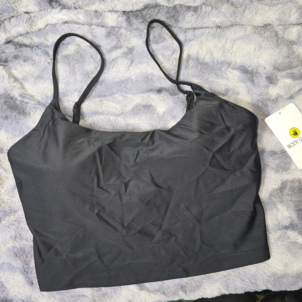 NWT Body Glove Smoothies Norah Black Tankini Swim Top ‎ XL